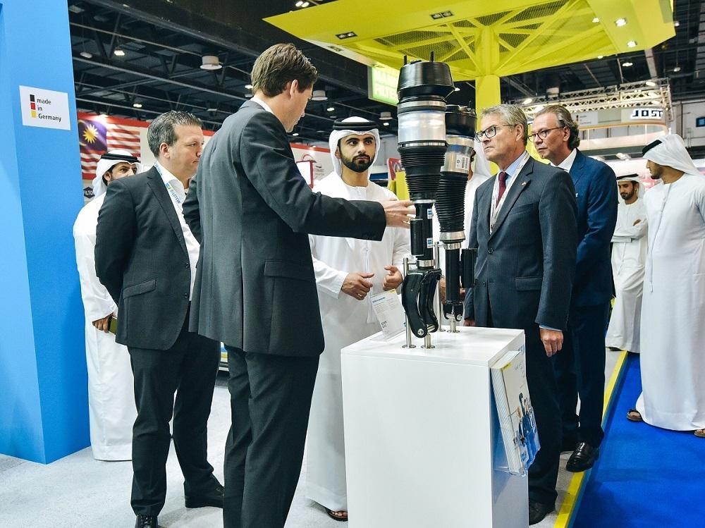 Sheikh Mansoor Bin Mohammed opens Automechanika Dubai on Monday.