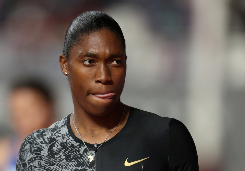 South Africa's Caster Semenya before the women's 800m in the Doha Diamond League at the Khalifa International Stadium, Doha, Qatar in this May 3, 2019, file photo. — Reuters