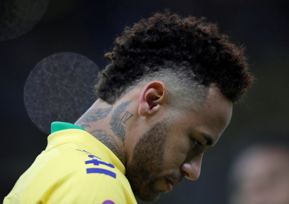 Brazil’s Neymar during the International Friendly match against Qatar at the Mane Garrincha Stadium, Brasilia, Brazil on Wednesday. — Reuters