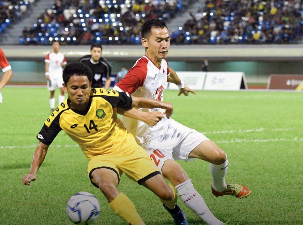 Action in the Asian qualifiers for the 2022 World Cup finals on Tuesday between Mongolia and Brunei.