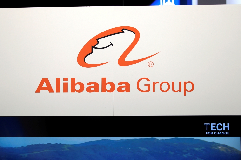 The Alibaba group logo is seen at the high profile startups and high tech leaders gathering, Viva Tech, in Paris, France. — Reuters