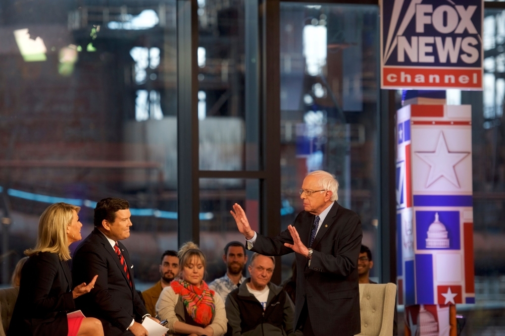 In this file photo taken on April 15, 2019 Democratic presidential candidate, US Sen. Bernie Sanders (I-VT) participates in a FOX News Town Hall at SteelStacks in Bethlehem, Pennsylvania. — AFP