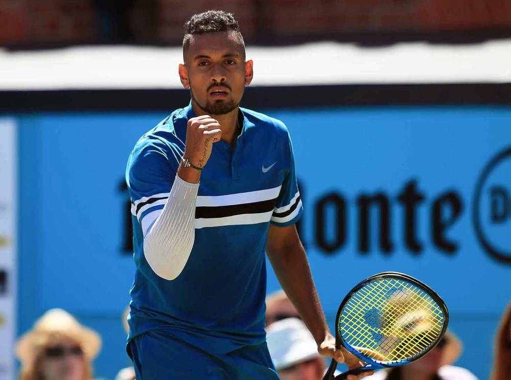 Australian Nick Kyrgios has welcomed Andy Murray's return to tennis after hip surgery on Monday.