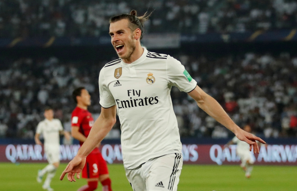 Real Madrid's Gareth Bale during the warm up before the La Liga Santander match against Eibar at the Santiago Bernabeu, Madrid, Spain, in this April 6, 2019, photo. — Reuters