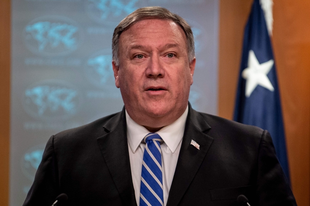 US Secretary of State Mike Pompeo delivers remarks to the media at the State Department in Washington in this June 13, 2019 file photo. — AFP