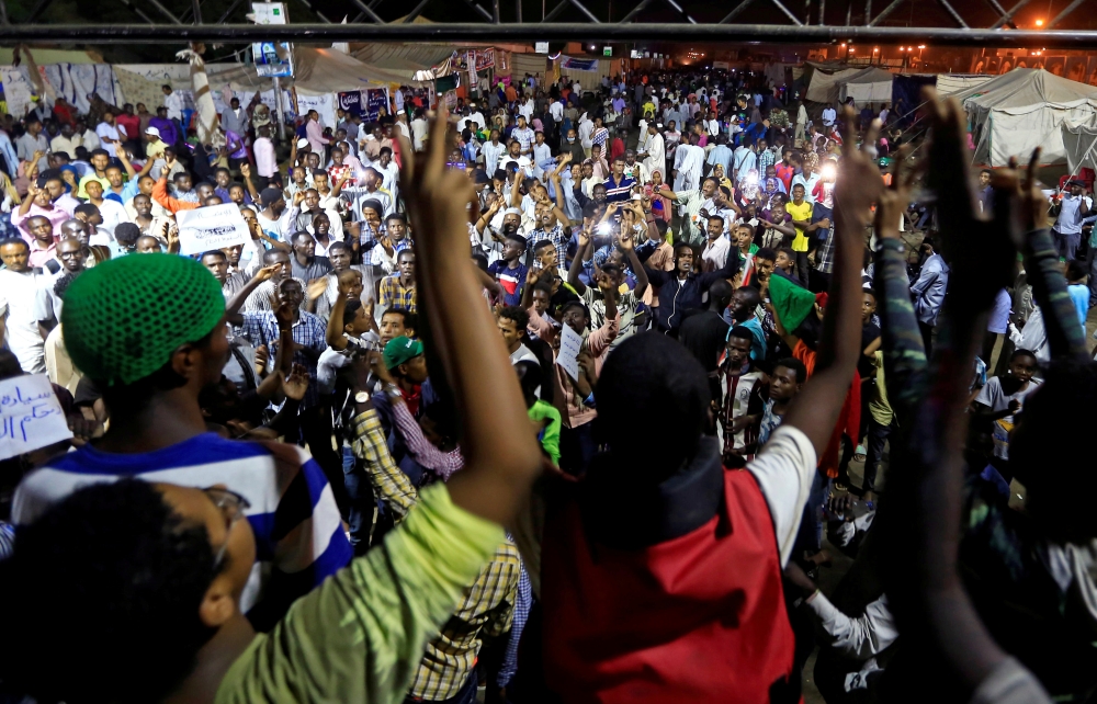Sudanese protesters attend a demonstration along the streets of Khartoum, Sudan, in this May 22, 2019 file photo. — Reuters