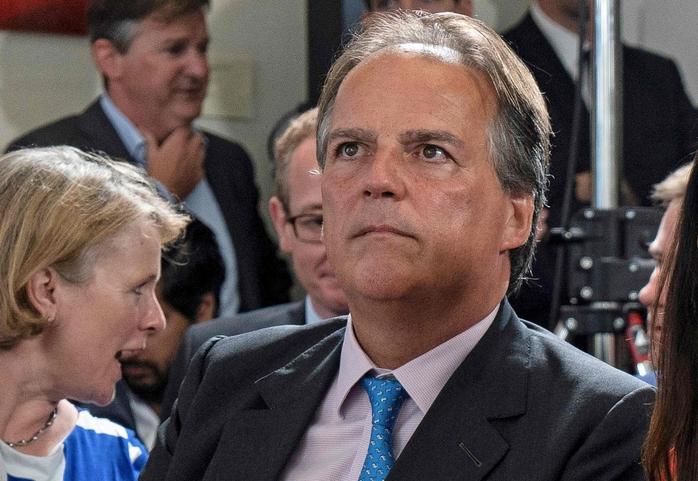 Conservative MP Mark Field attends the launch of Britain's Foreign Secretary Jeremy Hunt's  party leadership campaign in London in this June 10, 2019 file photo. — AFP