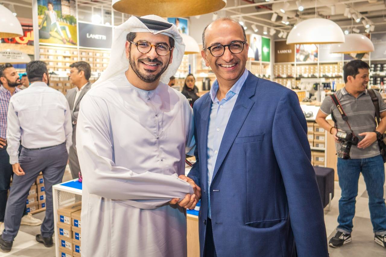 Talal Al Dhiyebi, Aldar CEO with Nilesh Ved, Chairman, Apparel Group