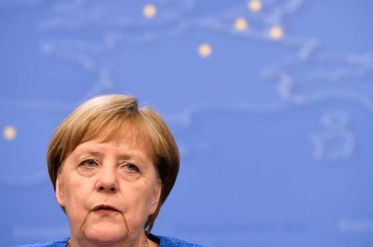 German Chancellor Angela Merkel attends a news conference after the European Union leaders summit in Brussels, Belgium, June 21. - Reuters