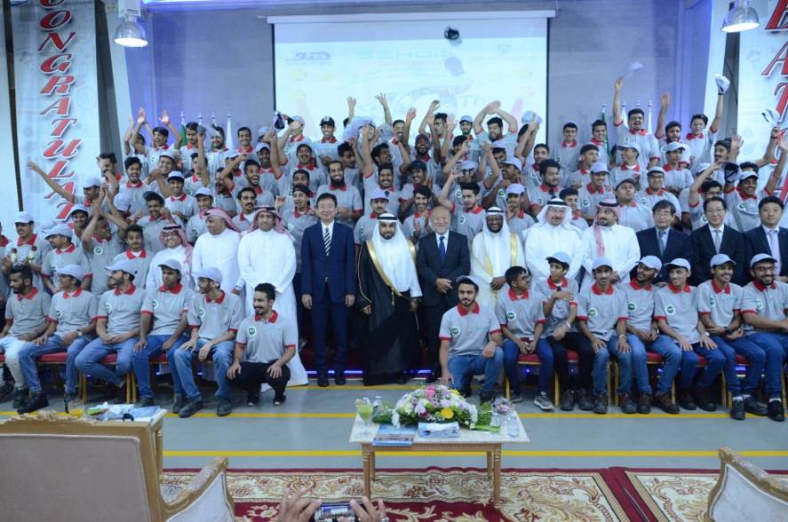 Students of the Japanese School in Riyadh present a cultural performance at the SEHAI anniversary celebrations.
