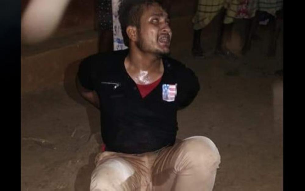 A video grab taken from Twitter shows Tabrez Ansari, the victim of the mob attack, in the eastern Indian state of Jharkhand. — Courtesy photo.