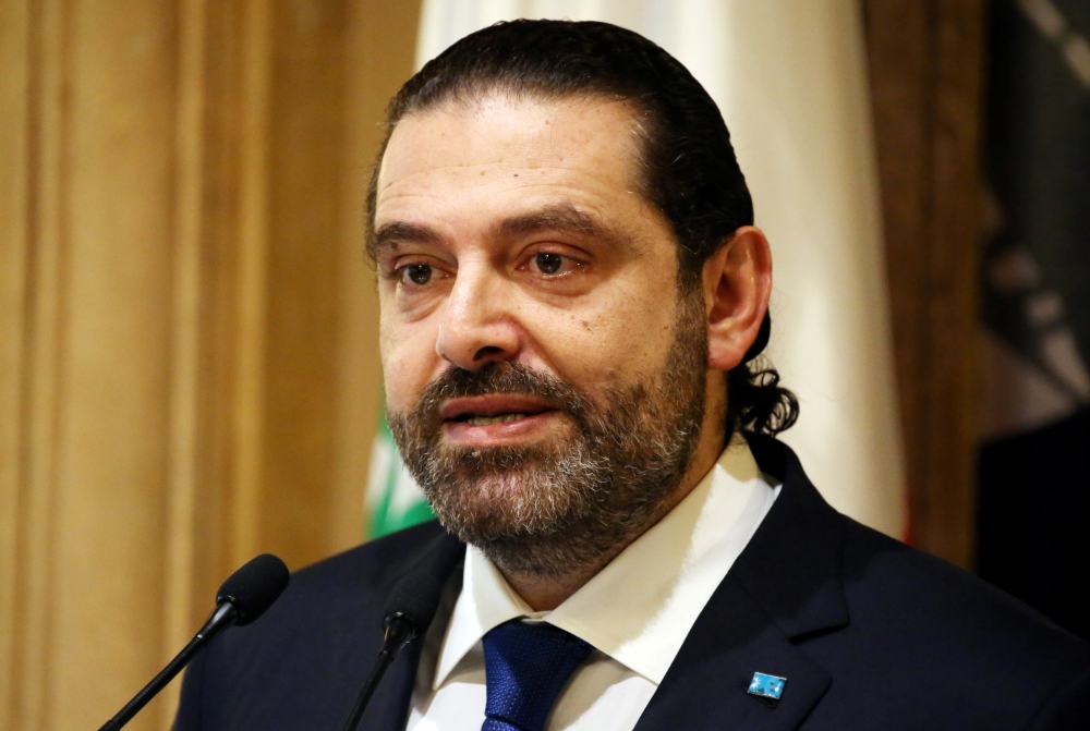 Lebanese Prime Minister Saad Al-Hariri speaks during a news conference in Beirut in this Nov. 13, 2018 file photo. — Reuters