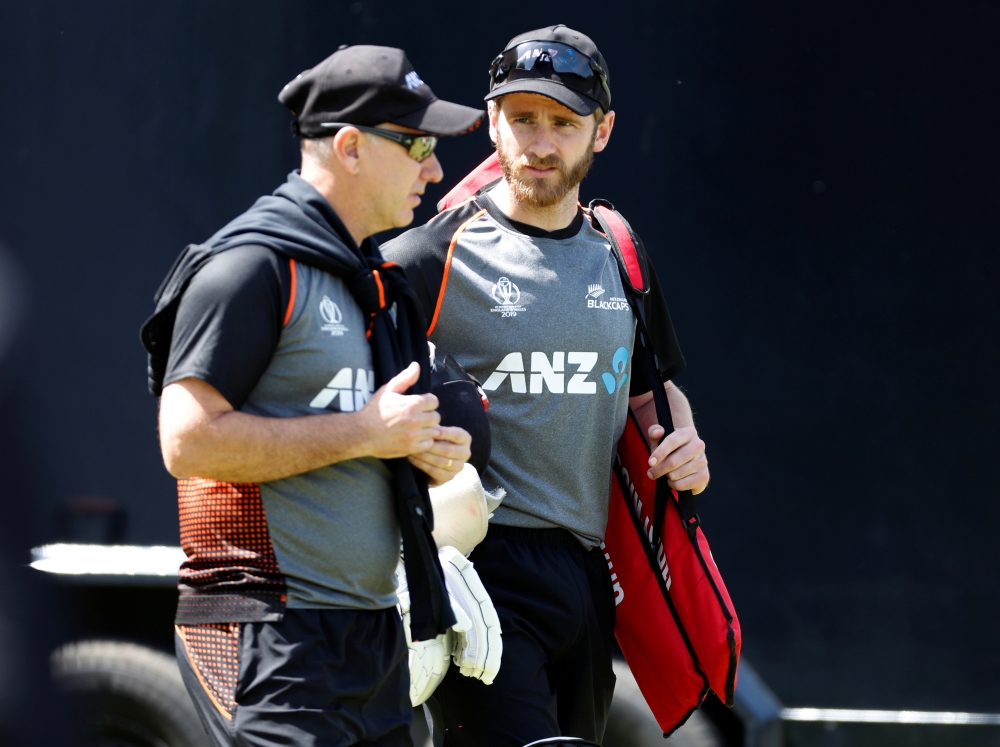 New Zealand's Kane Williamson during ICC Cricket World Cup nets at Lord's Cricket Ground, London, Britain on Friday. — Reuters