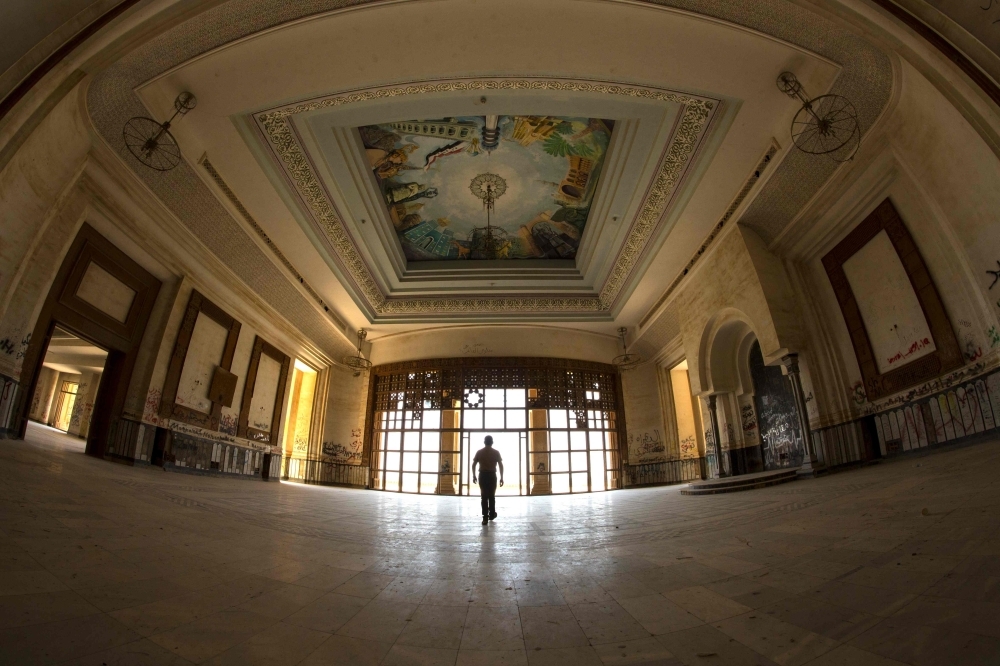 A partial view of a former palace of deposed Iraqi ruler Saddam Hussein at the ancient archaeological site of Babylon, south of the capital Baghdad, is seen in this June 29, 2019 file photo. — AFP