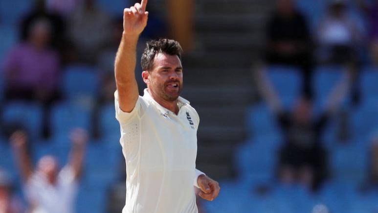 England's James Anderson celebrates taking the wicket of West Indies' Darren Bravo during Third Test at Darren Sammy National Cricket Stadium, St Lucia in this February 12, 2019 file photo. — Reuters