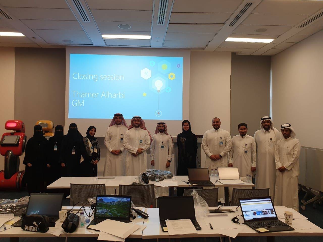 Some of the best talented males and females graduates who participated in the 'Azure Ambassadors' training program