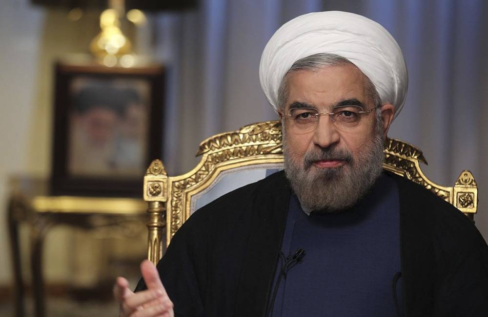 Iranian President Hassan Rouhani, seen in this file photo, said the the Islamic State is ready to hold talks with the United States if Washington lifts sanctions and returns to the 2015 nuclear deal it quit last year.