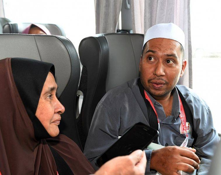 Several pilgrims, arriving here recently from Pakistan, Indonesia, Bangladesh and Malaysia to perform Haj this year, have claimed that the Makkah Road Initiative has saved much of their time and effort to complete visa, travel and customs procedures in their home countries. — SPA photos