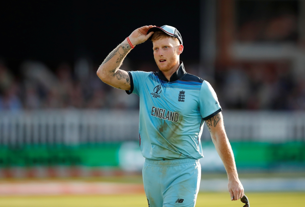 England's Ben Stokes during the World Cup Final super over against New Zealand at Lord's, London, on Sunday. — Reuters