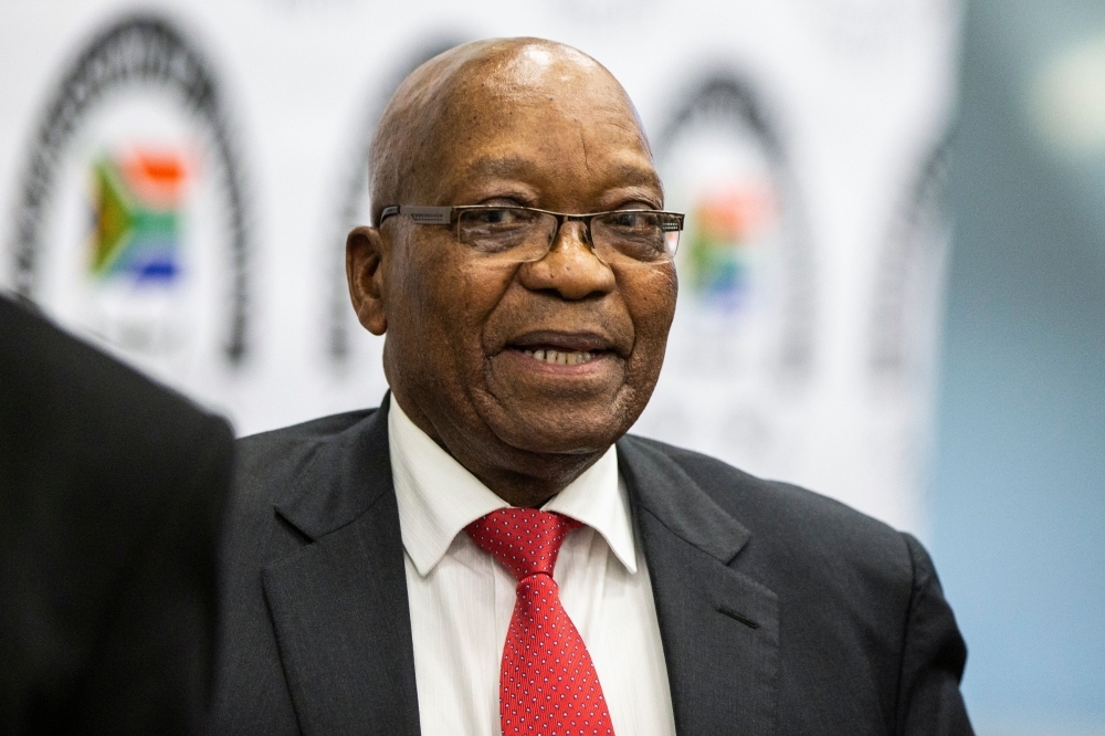 Former South African president Jacob Zuma leaves the Commission of Inquiry into State Capture on Monday in Johannesburg, where he faces tough questioning over allegations that he oversaw systematic looting of state funds while in power. — AFP