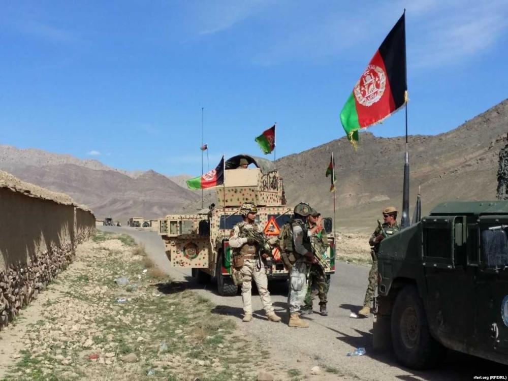 A Afghan army convoy on a major road in Kandahar province is seen in this file picture. — Courtesy photo