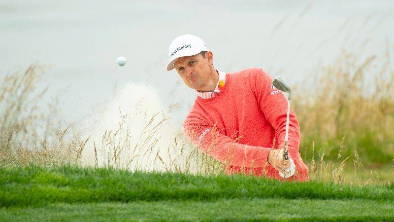 Justin Rose during the first round of the 2019 US Open golf tournament at Pebble Beach. — Reuters/File