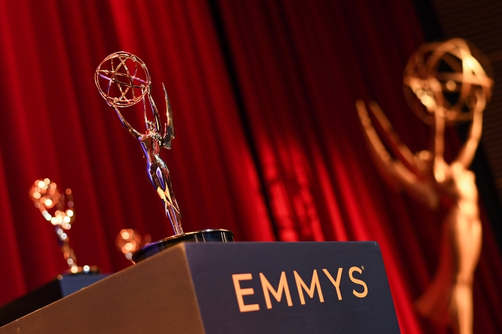 A view of the set is seen for the 71st Emmy Awards Nominations Announcement at the Television Academy in North Hollywood, California, on Tuesday. — AFP