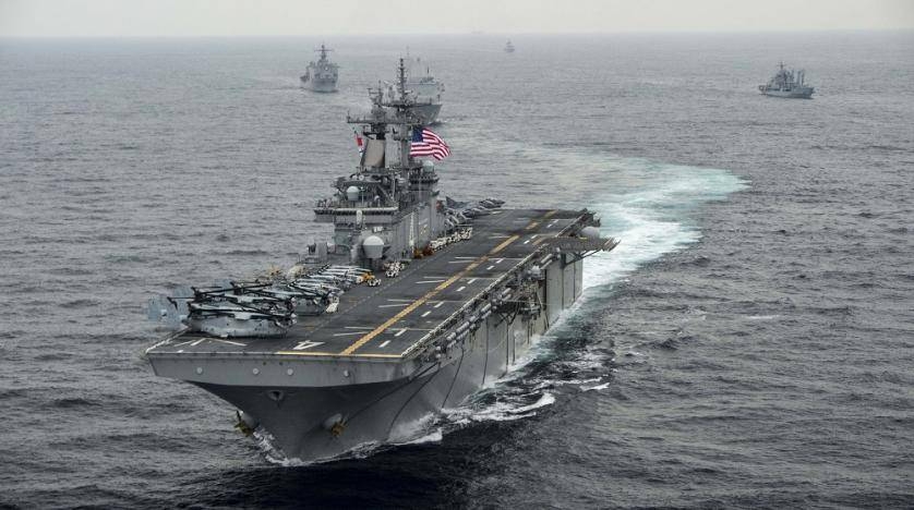 The amphibious assault ship USS Boxer transits the East Sea during Exercise Ssang Yong 2016in this file photo. — Reuters
