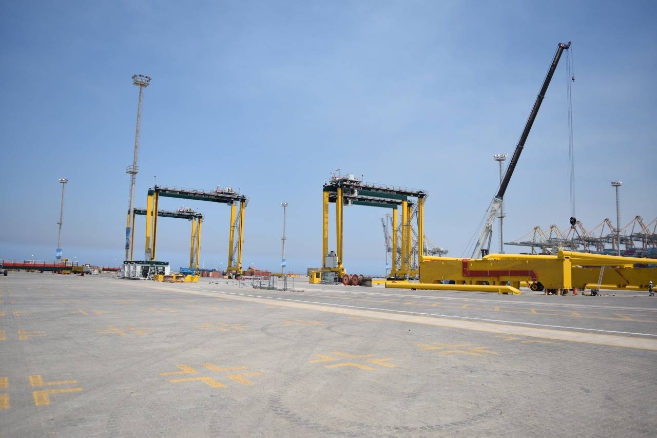King Abdullah Port has received 28 state-of-the-art Liebherr cranes to start the expansion of the container terminals. — Courtesy photo