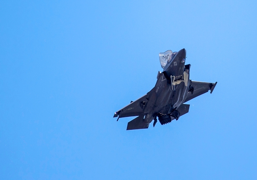 An F-35 fighter plane flies over the White House in Washington in this June 12, 2019 file photo. — AFP