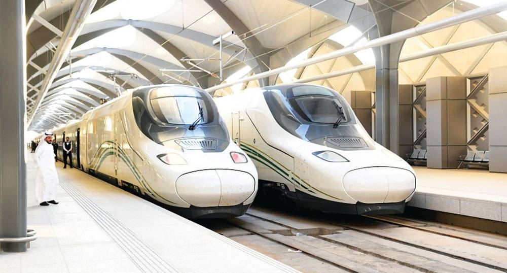 The train transports 3,800 passengers in an hour between Makkah and Madinah and 19,600 between Jeddah and Makah. In a year, it transports about 60 million passengers. — Courtesy photo