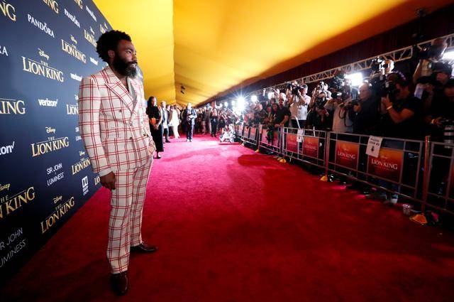 Cast member Donald Glover poses as he arrives for the World Premiere of 
