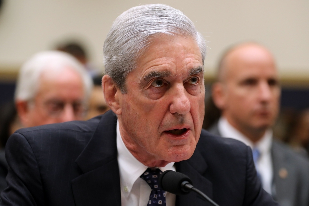 Former Special Counsel Robert Mueller testifies before the House Judiciary Committee about his report on Russian interference in the 2016 presidential election in the Rayburn House Office Building in Washington on Wednesday. — AFP