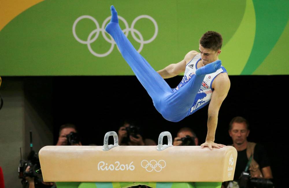 Max Whitlock (GBR) of Britain competes in the Artistic Gymnastics Men's Pommel Horse Final during the 2016 Rio Olympics at the Rio Olympic Arena in Rio de Janeiro, Brazil in this 14/08/2016 file photo. — Reuters
