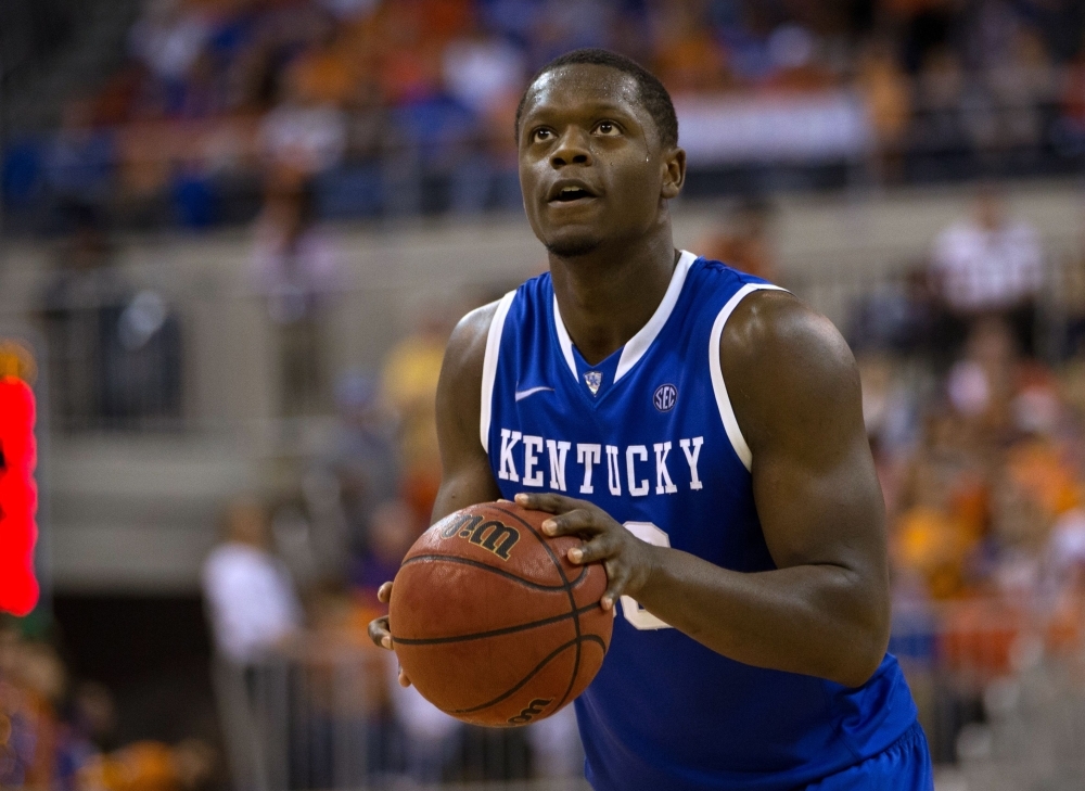 In this file photo taken on March 8, 2014, Julius Randle No. 30 of the Kentucky Wildcats shoots the ball during the second half of the game against the Florida Gators at the Stephen C. O'Connell Center in Gainesville, Florida. — AFP