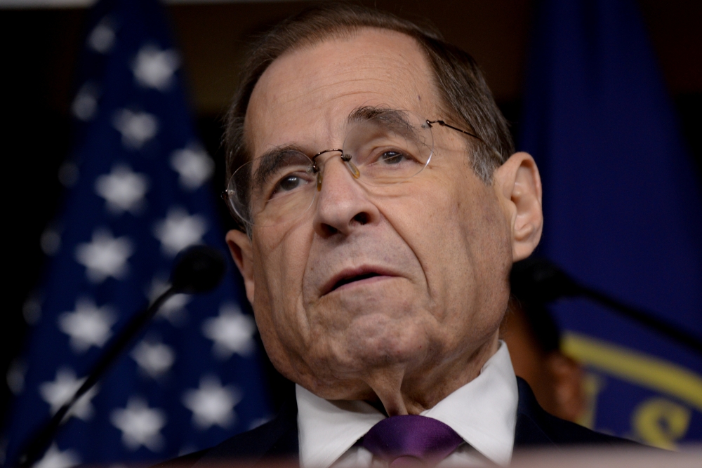 House Judiciary Committee Chairman Jerry Nadler (D-NY) holds a news conference to discuss the Committee's oversight agenda following the Mueller Hearing in Washington, US on Friday. — Reuters