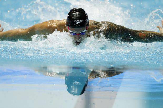 Caeleb Dressel of the US competes in men's 100m butterfly final during World Swimming Championships at Nambu University Municipal Aquatics Center, Gwangju, South Korea, in this July 27, 2019 file photo. — Reuters