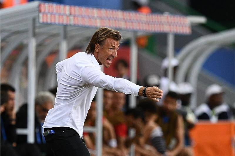 Morocco's French coach Herve Renard reacts during the 2017 Africa Cup of Nations quarter-final football match between Egypt and Morocco in Port-Gentil, Gabon, in this Jan. 29, 2017 file photo. — AFP
