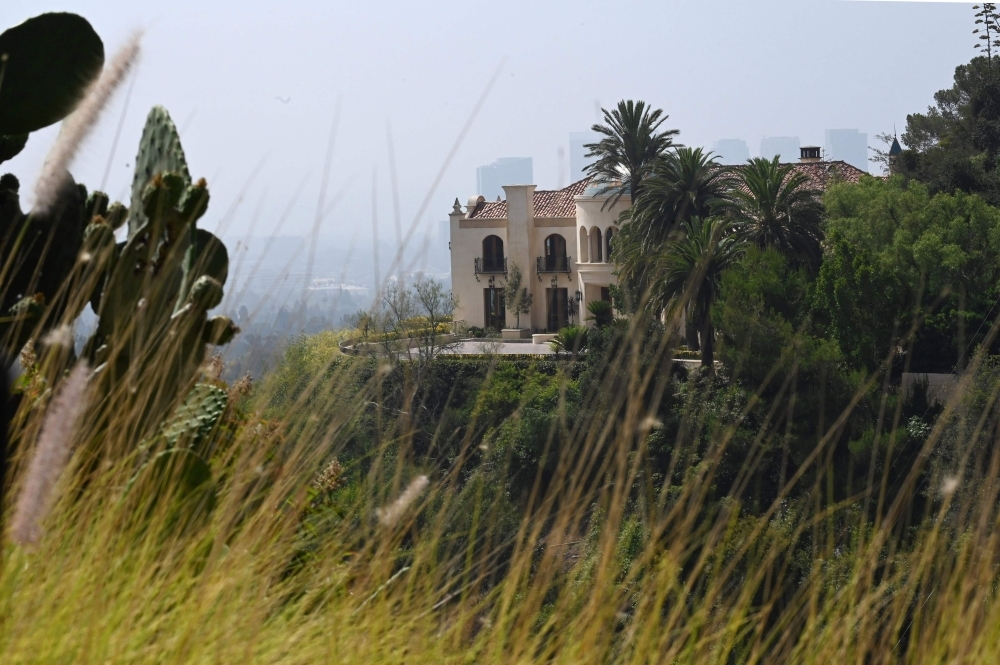A new home, seen Wednesday, on Cielo Drive in Beverly Hills, California, has replaced the now razed home in which Sharon Tate and four others were killed by the Manson Family 50 years ago. -AFP