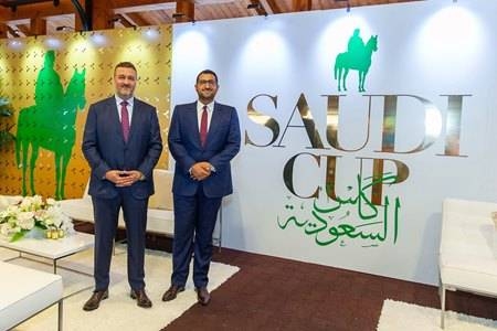 Prince Prince Bandar Bin Khalid Al-Faisal and Prince Abdullah Bin Khalid Al-Saud are seen at Saratoga Race Course, New York, in this file picture. — Courtesy photo