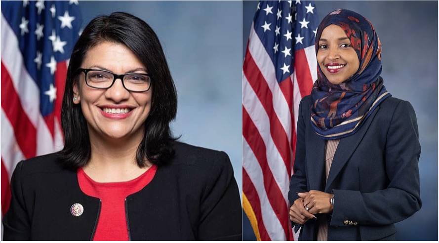 US.Congresswomen Rashida Tlaib (L) and Ilhan Omar. -Courtesy photo