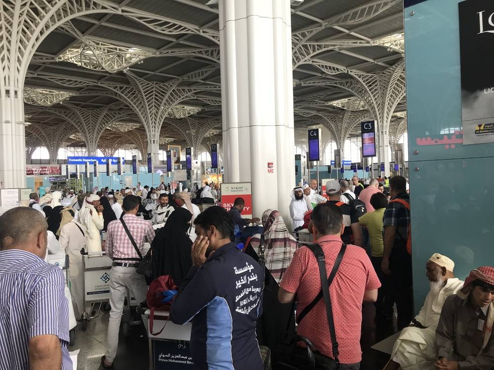 Madinah has completed all arrangements for the return journey of the pilgrims including 300 African tribal chiefs and a number of priests from 49 countries who were guests of the Custodian of the Two Holy Mosques King Salman within his special program for the Haj and Umrah. — Okaz photo