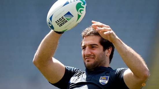 In this file photo taken on Oct. 7,  2011, Argentina's Juan Manuel Leguizamon takes part in their Captain's run at Eden Park in Auckland. — Reuters