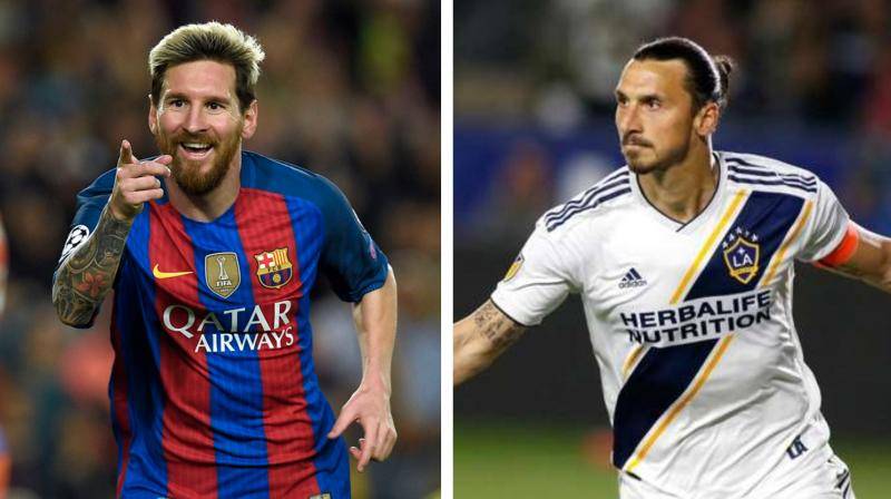 Lionel Messi and Zlatan Ibrahimovic are the star names on the 10-player short-list announced on Monday by FIFA for its Puskas award for goal of the year. — AFP