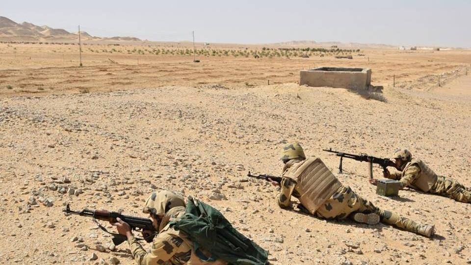 Egyptian soldiers are seen in action during an assault against militants in El Arish, northern Sinai, in this March 4, 2018 file photo. — Reuters