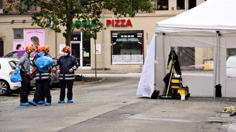 Danish police technicians work outside a local police station following an explosion in Copenhagen, Denmark, in this file photo. — Reuters

