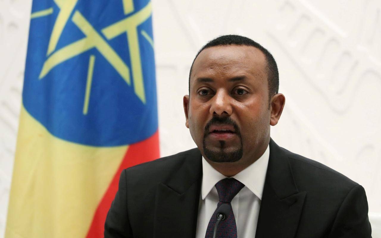 Ethiopia's Prime Minister Abiy Ahmed speaks at a news conference at his office in Addis Ababa, Ethiopia August 1, 2019. -Reuters