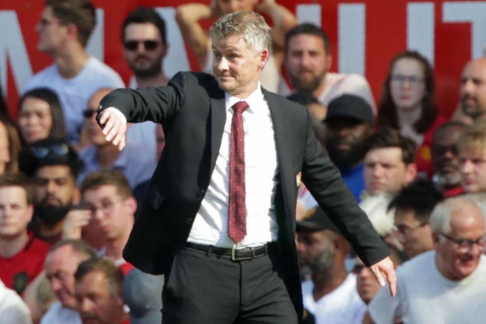 Manchester United's Norwegian manager Ole Gunnar Solskjaer gestures on the touchline during the English Premier League football match between Manchester United and Crystal Palace at Old Trafford in Manchester, north west England, on Saturday. Crystal Palace won the game 2-1. — AFP