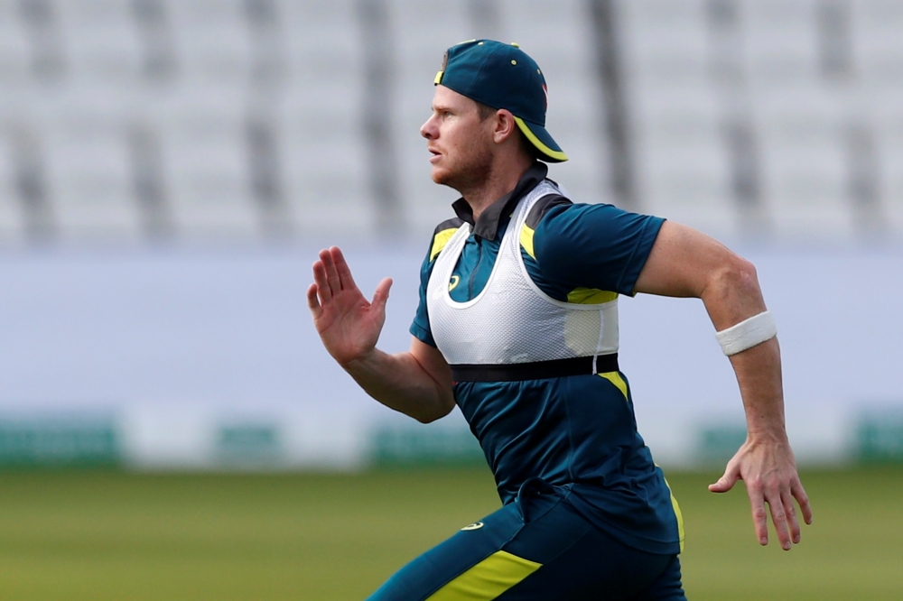 Australia's Steve Smith attends nets session at Headingley, Leeds, Britain, on Sunday. — Reuters