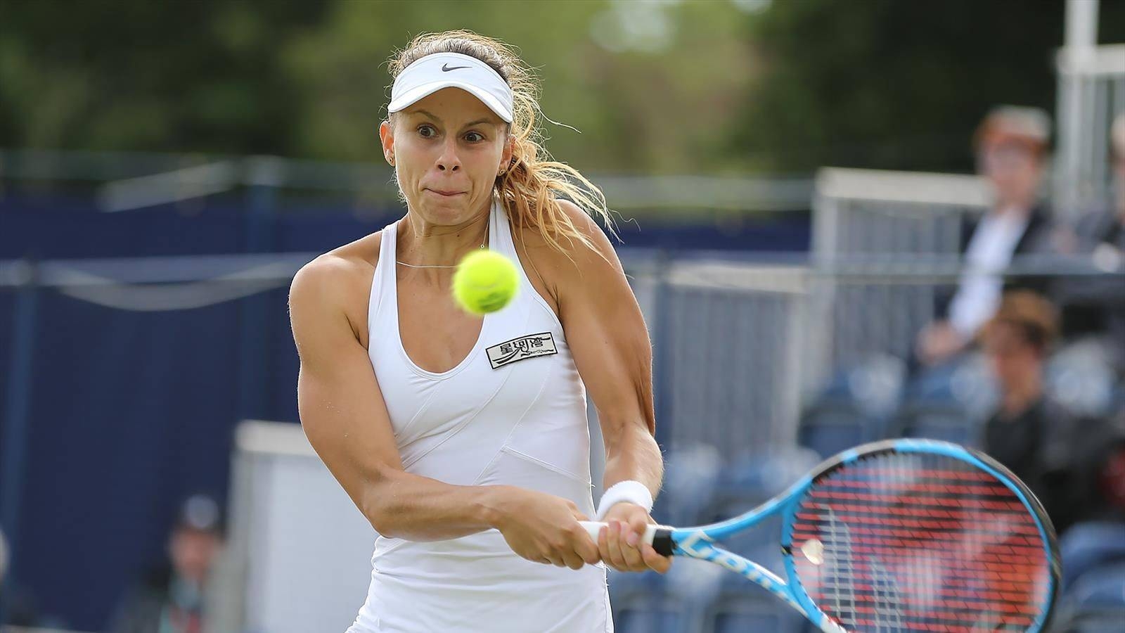 Polish qualifier Magda Linette claims her first career WTA title at the Bronx Open, on Saturday. — Courtesy photo